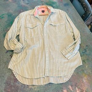 Sea Green Sear Sucker BF Shirt